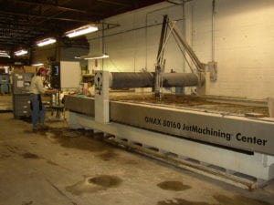 OMAX Machining Center with Employee